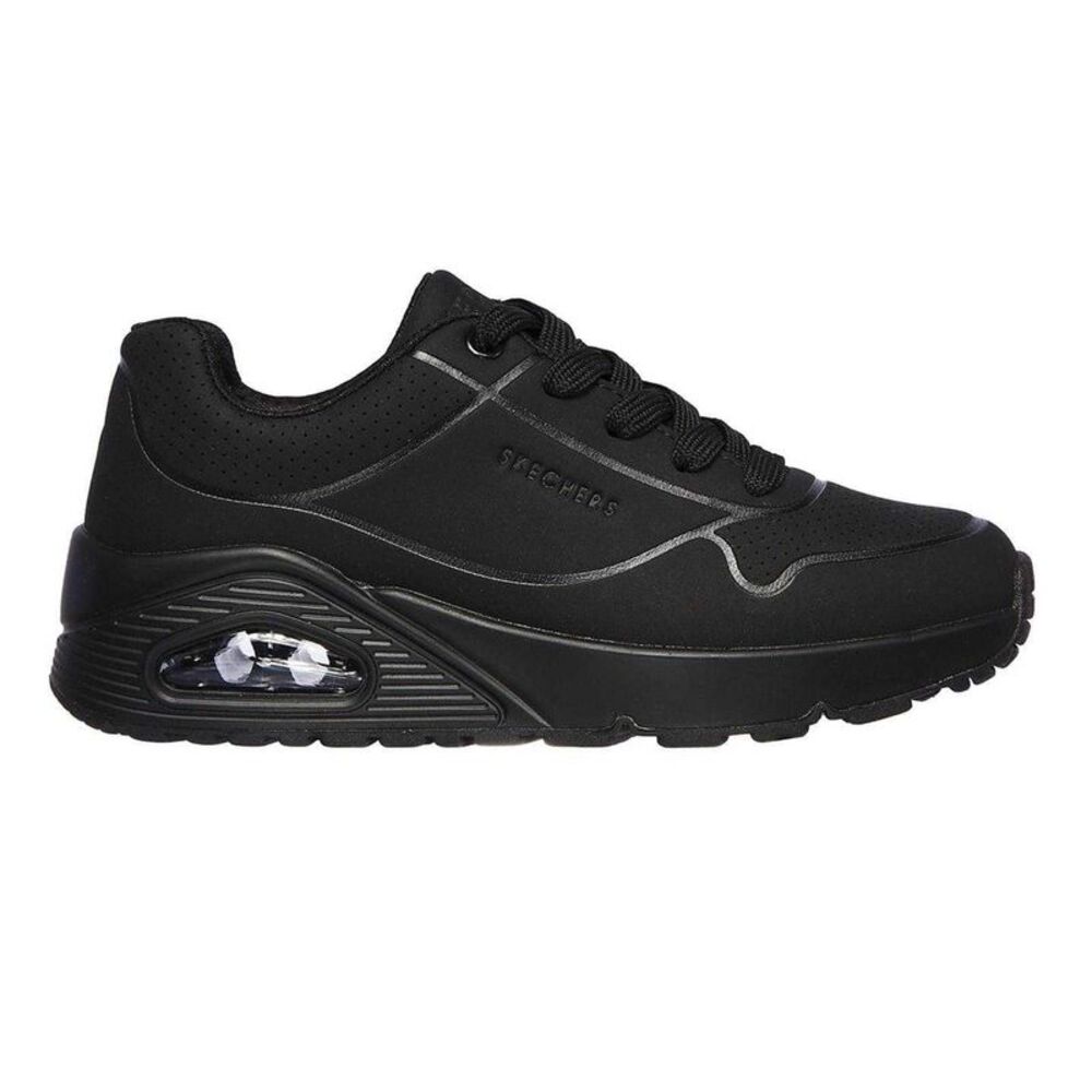 Skechers Childrens/Kids Uno Stand On Air Platform Sneakers / Black